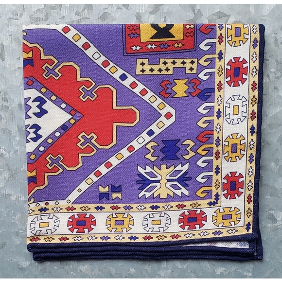 34. J.Crew Wool challis pocket square - Picture 2 of 4